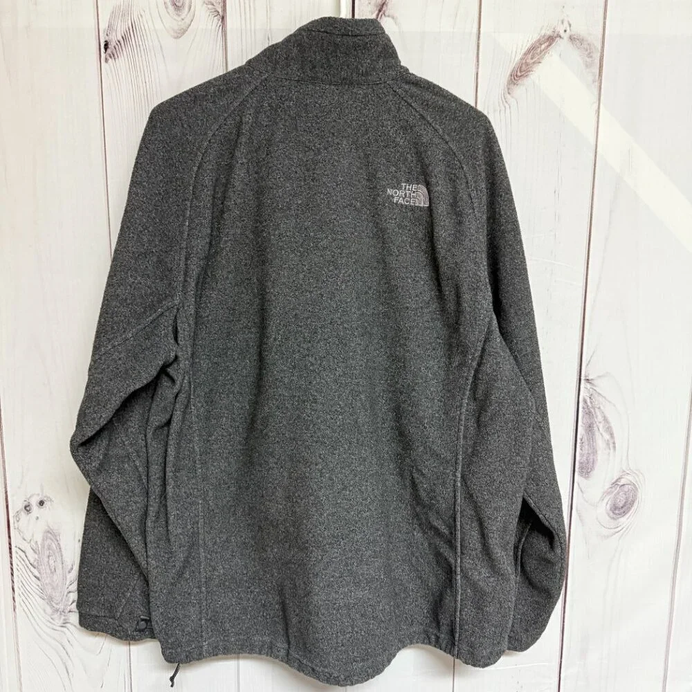 The North Face‎ Men's Full Zip Fleece Jacket XL Gray Fall 2008 EUC